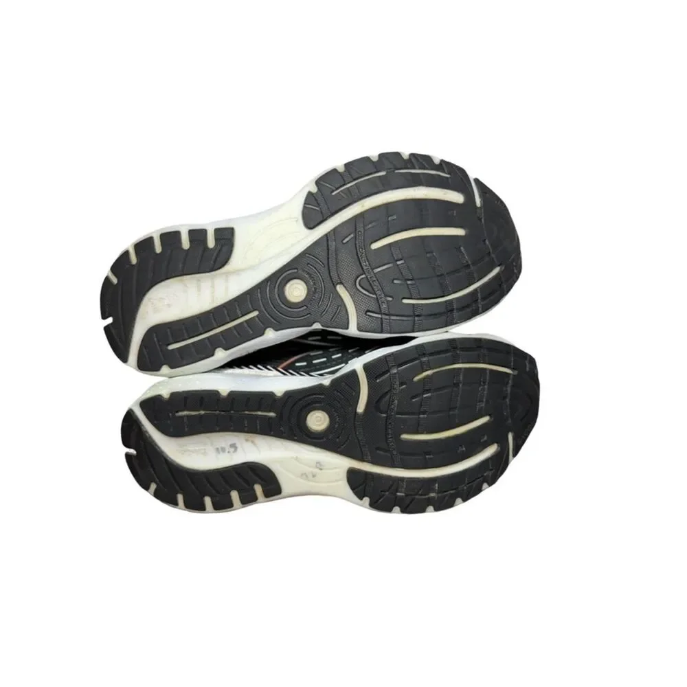 Women’s Brooks Black Running Shoe with White Midsole and Coral size 10.5